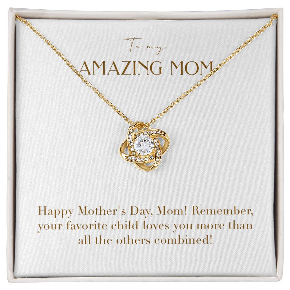 Unity Knot Necklace - Your Favorite Child Loves You More