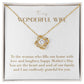 Unity Knot Necklace - To The Woman Who Fills Our Home With Love and Laughter