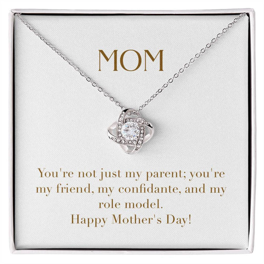 Unity Knot Necklace - You're Not Just My Parent You're My Friend