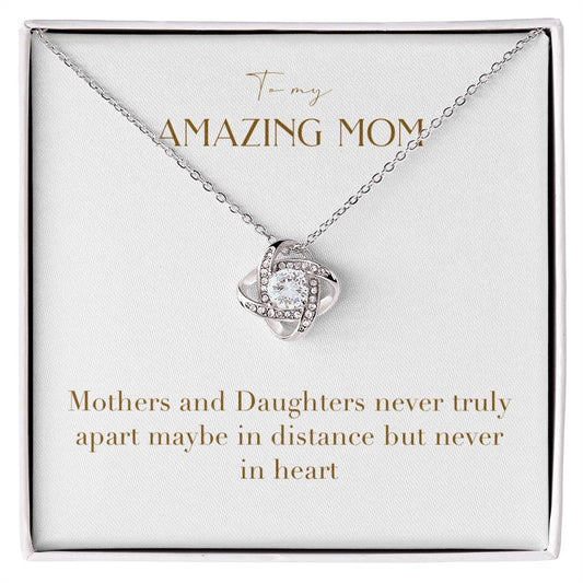 Unity Knot Necklace - Mothers and Daughters Never Truly Apart