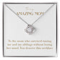 Unity Knot Necklace -To The Mom Who Survived Raising Me