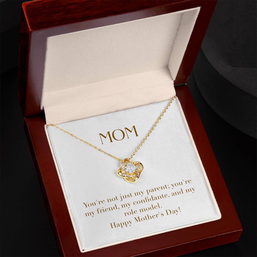 Unity Knot Necklace - You're Not Just My Parent You're My Friend