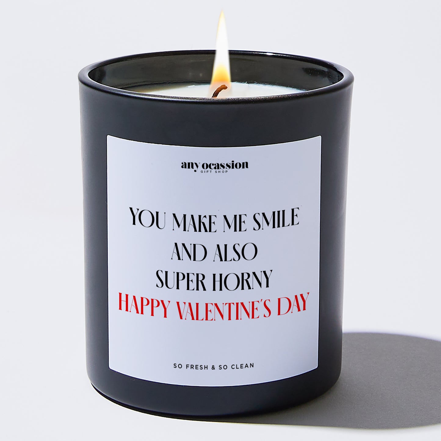 Anniversary Present - You Make Me Smile and Also Super Horny Happy Valentine's Day - Candle