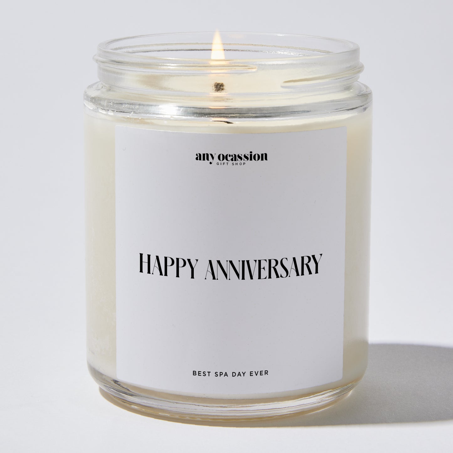 Anniversary Present - Happy Anniversary - Candle