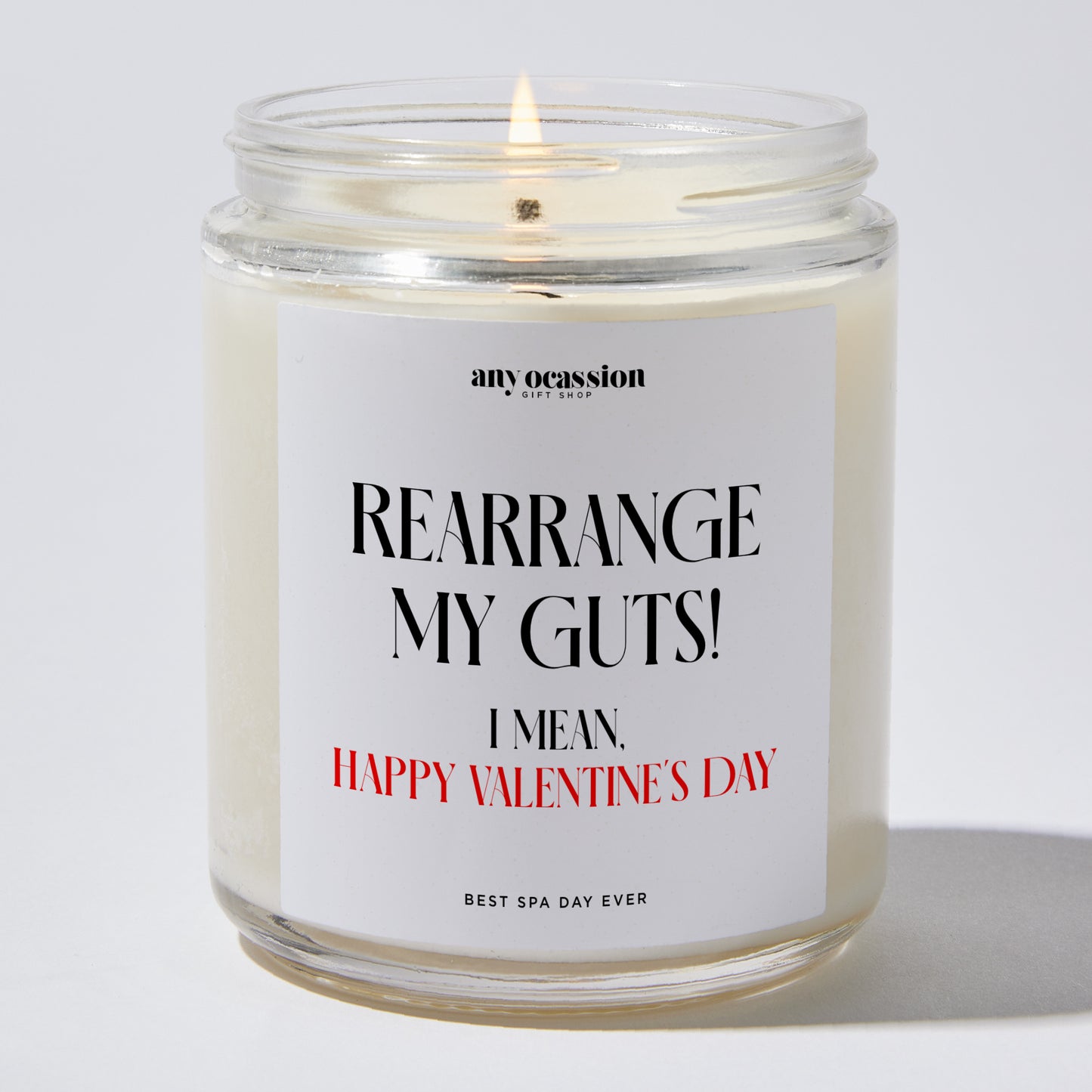 Anniversary Present - Rearrange My Guts! I Mean, Happy Valentine's Day - Candle