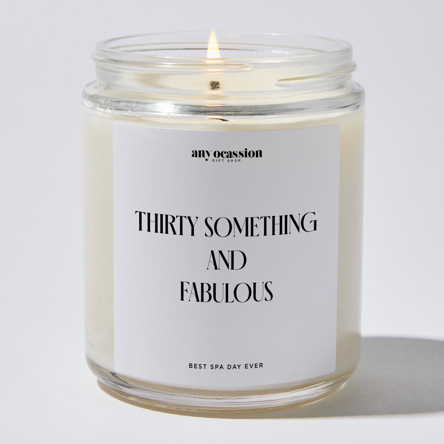 Happy Birthday Gift - Thirty Something And Fabulous - Candle