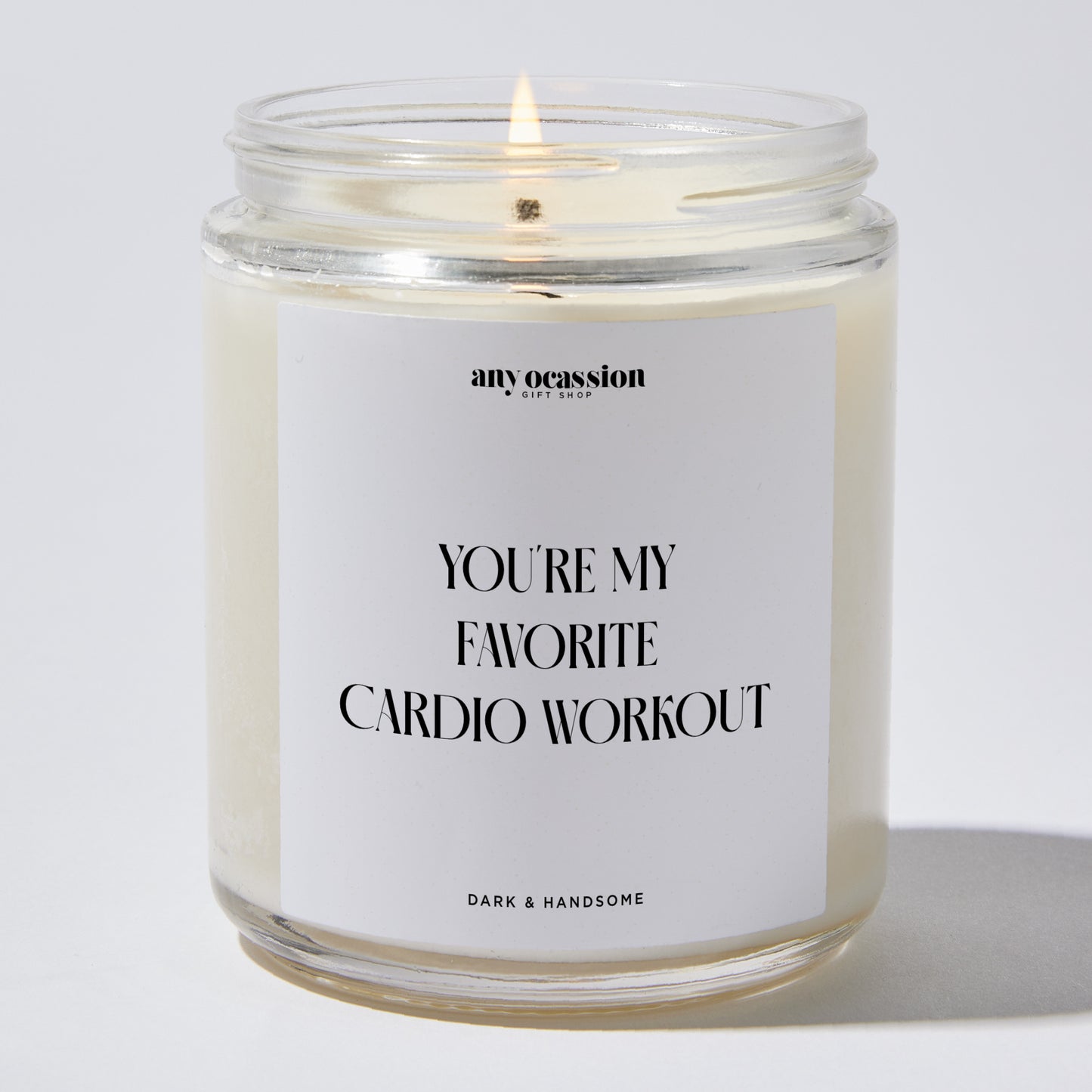 Anniversary Present - You're My Favorite Cardio Workout - Candle