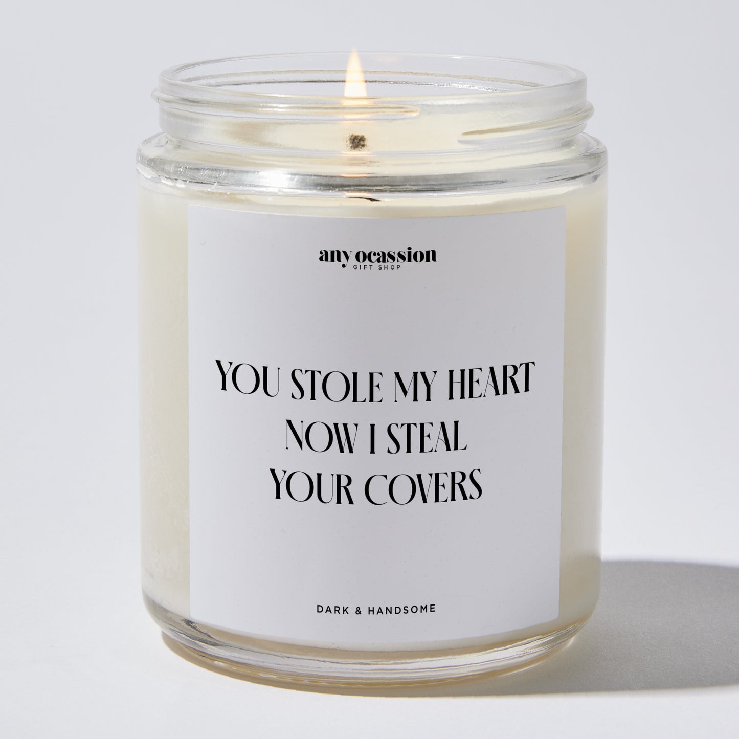 Anniversary Present - You Stole My Heart Now I Steal Your Covers - Candle