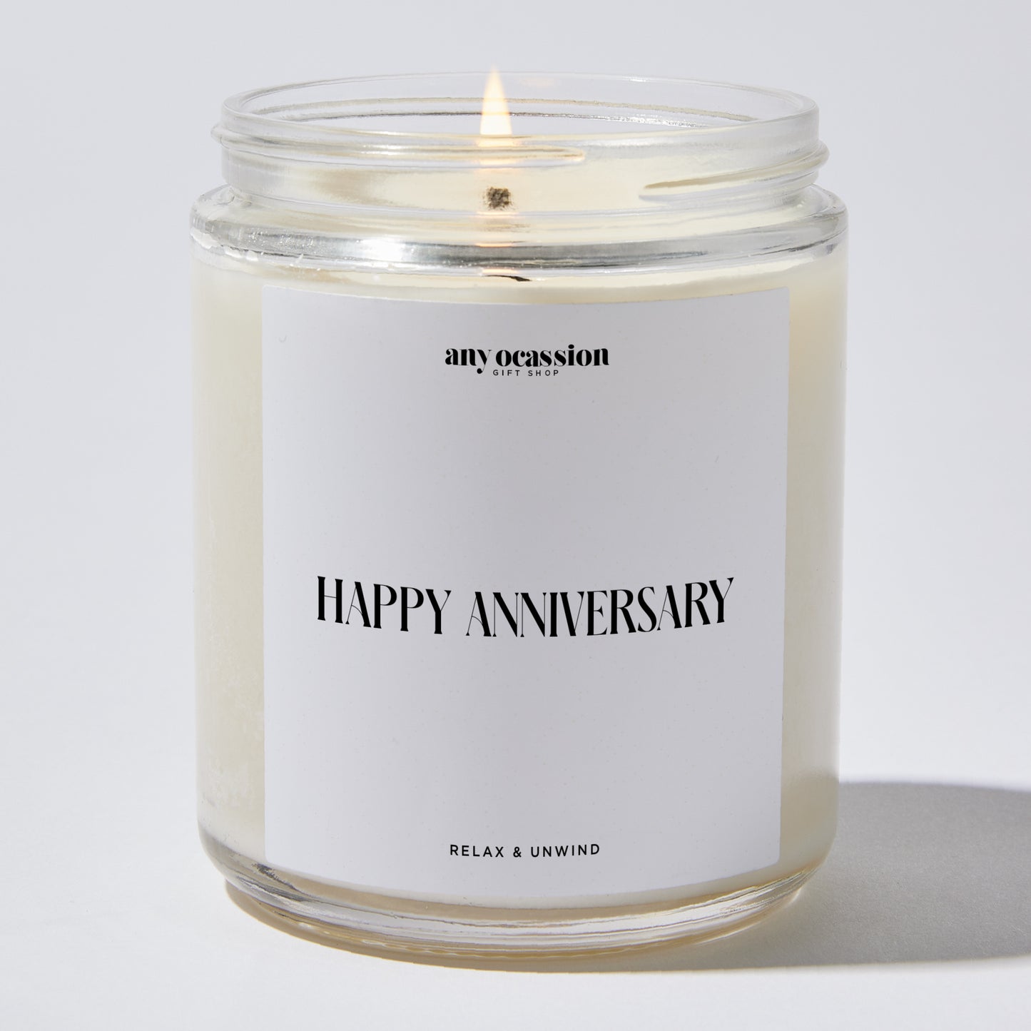 Anniversary Present - Happy Anniversary - Candle