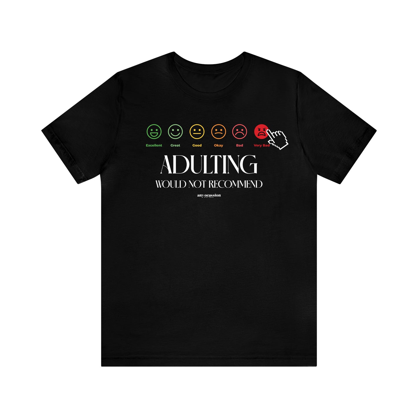 Mens T Shirts - Adulting | Would Not Recommend - Funny Men T Shirts