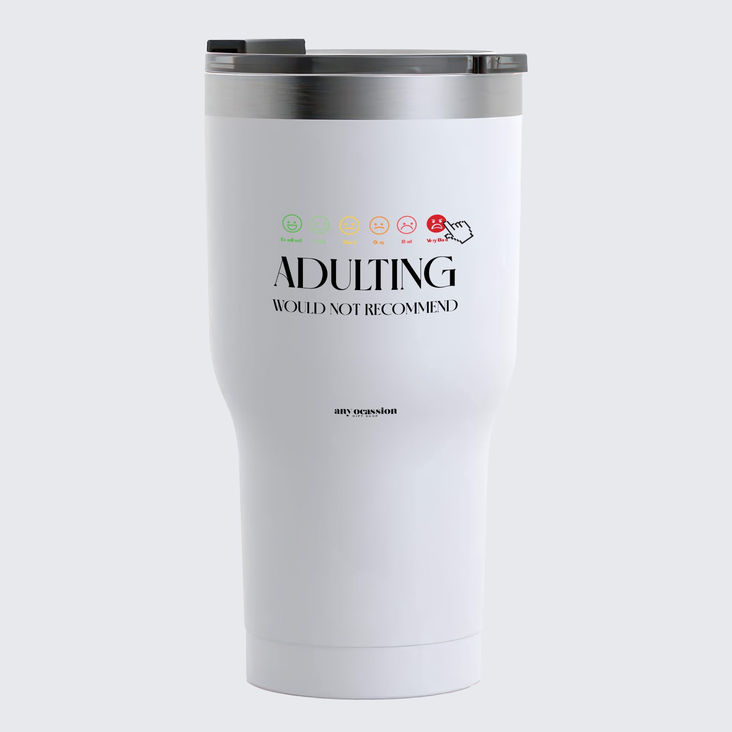 Travel Coffee Mug - Adulting | Would Not Recommend - Coffee Tumbler