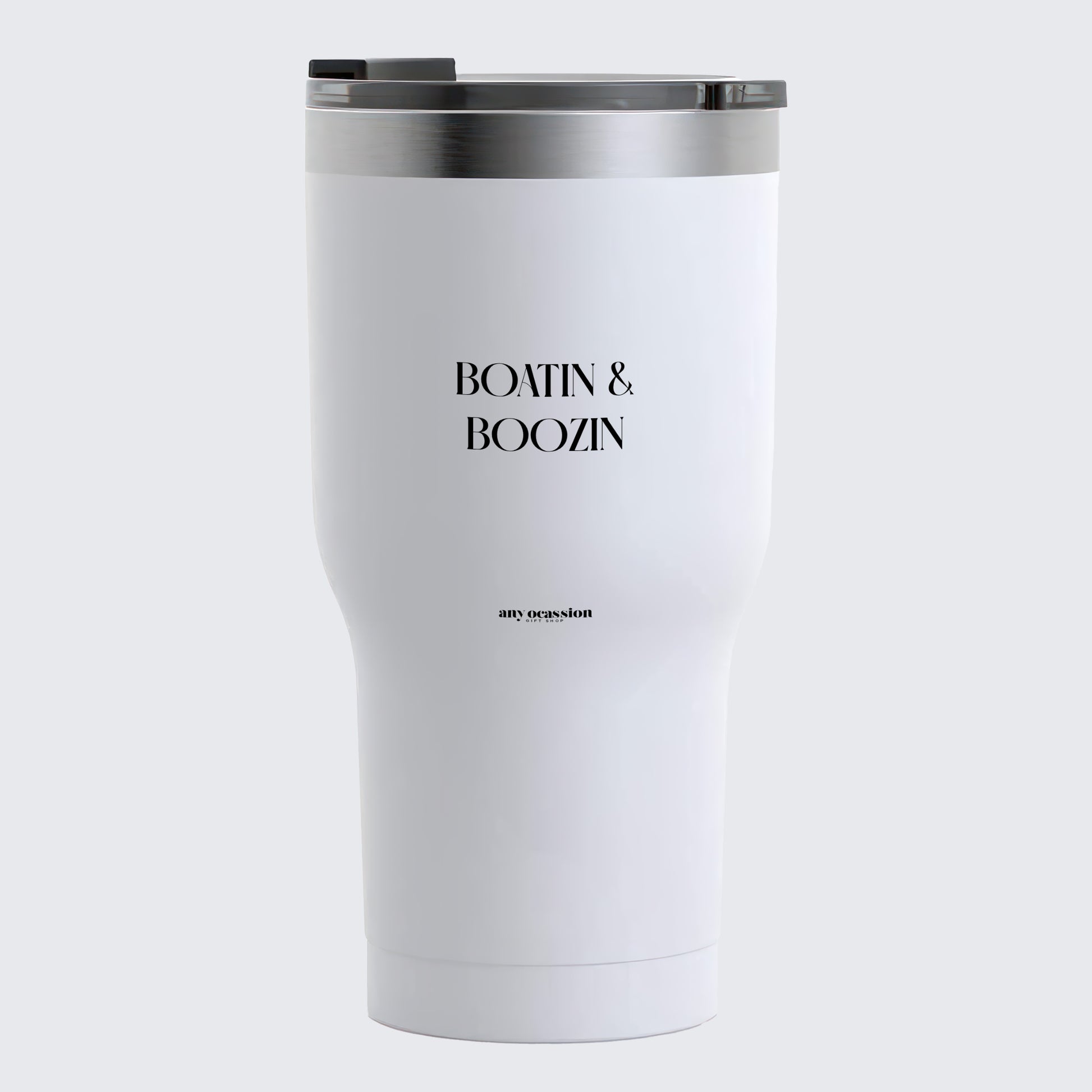 Travel Coffee Mug - Boatin & Boozin - Coffee Tumbler