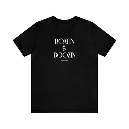 Funny Shirts for Women - Boatin & Boozin - Women's T Shirts